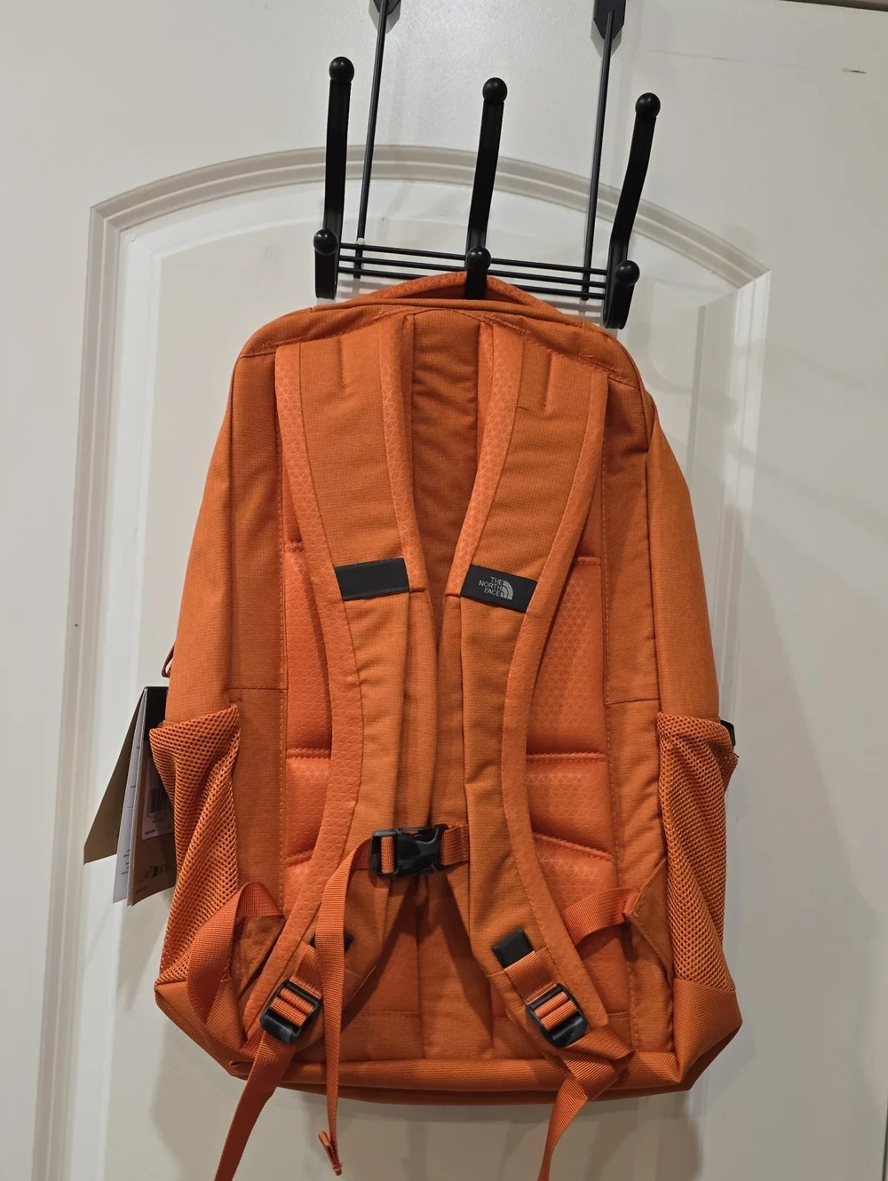 The North Face Jester Backpack- Iron Bronze Dark Heather/Papaya